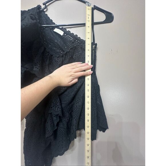 NWOT ULLA JOHNSON Julianna Asymmetric Lace Floral Eyelet Blouse Women's 2US - Picture 9 of 11